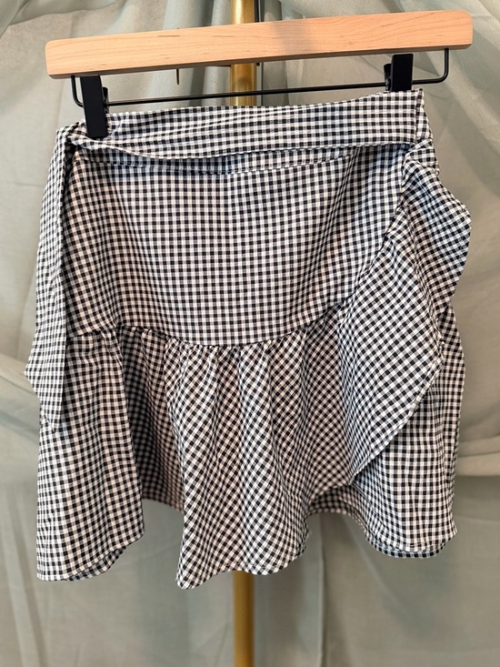 Blue Rain Pants - Blue Rain Black and White Checkered Skirt NWOT